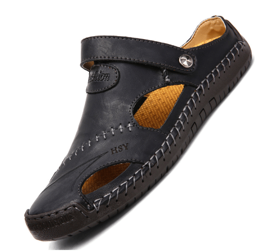 Last Day 49% OFF - Large Size Soft Leather Men's Breathable Outdoor Sandals