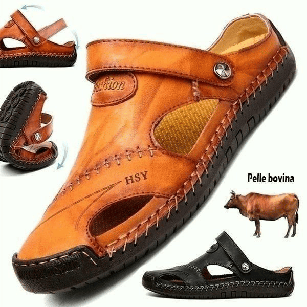 Last Day 49% OFF - Large Size Soft Leather Men's Breathable Outdoor Sandals