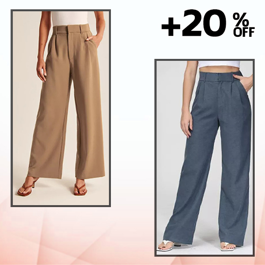 Last Day 49%OFF - HIGH WAIST TAILORED WIDE LEG PANTS