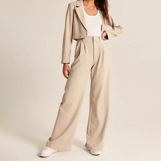 Last Day 49%OFF - HIGH WAIST TAILORED WIDE LEG PANTS