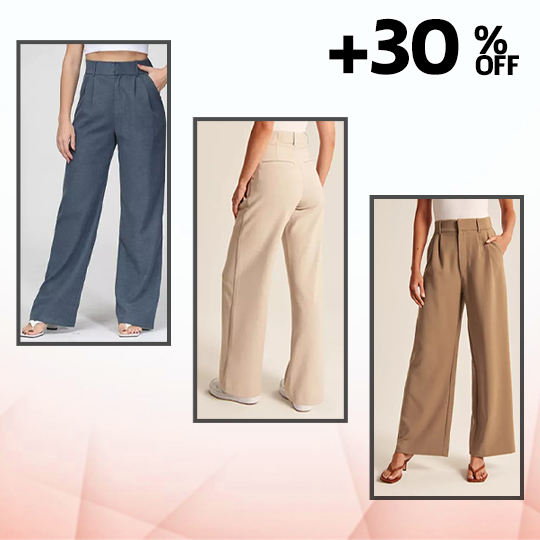 Last Day 49%OFF - HIGH WAIST TAILORED WIDE LEG PANTS