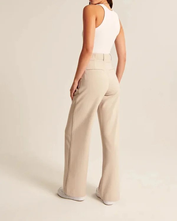 Last Day 49%OFF - HIGH WAIST TAILORED WIDE LEG PANTS