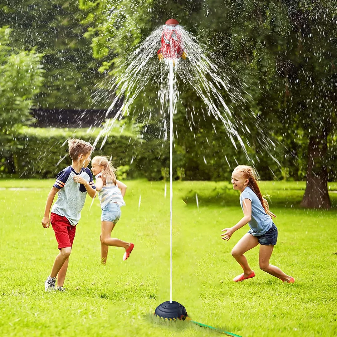 Last Day 50% OFF - 2023 Summer Toy Outdoor Yard Rocket Sprinkler