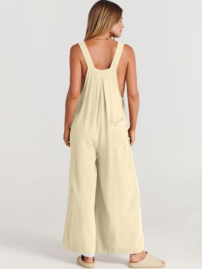 LAST DAY 70% OFF - Plus Size Wide Leg Overalls Jumpsuit