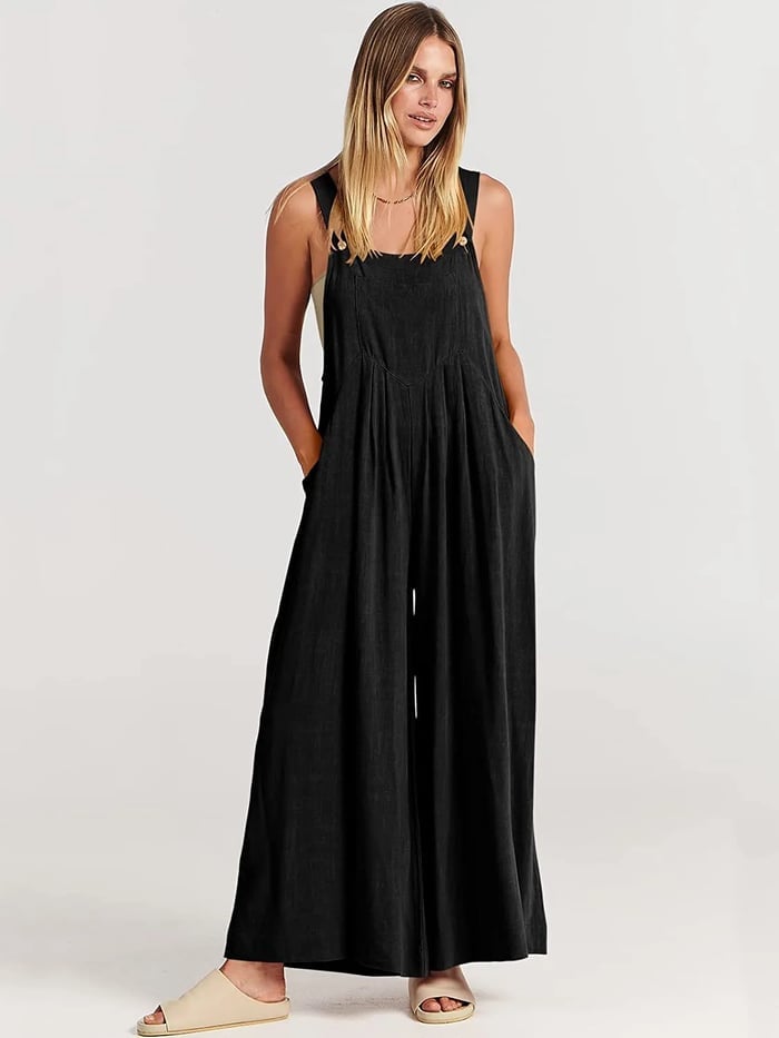 LAST DAY 70% OFF - Plus Size Wide Leg Overalls Jumpsuit