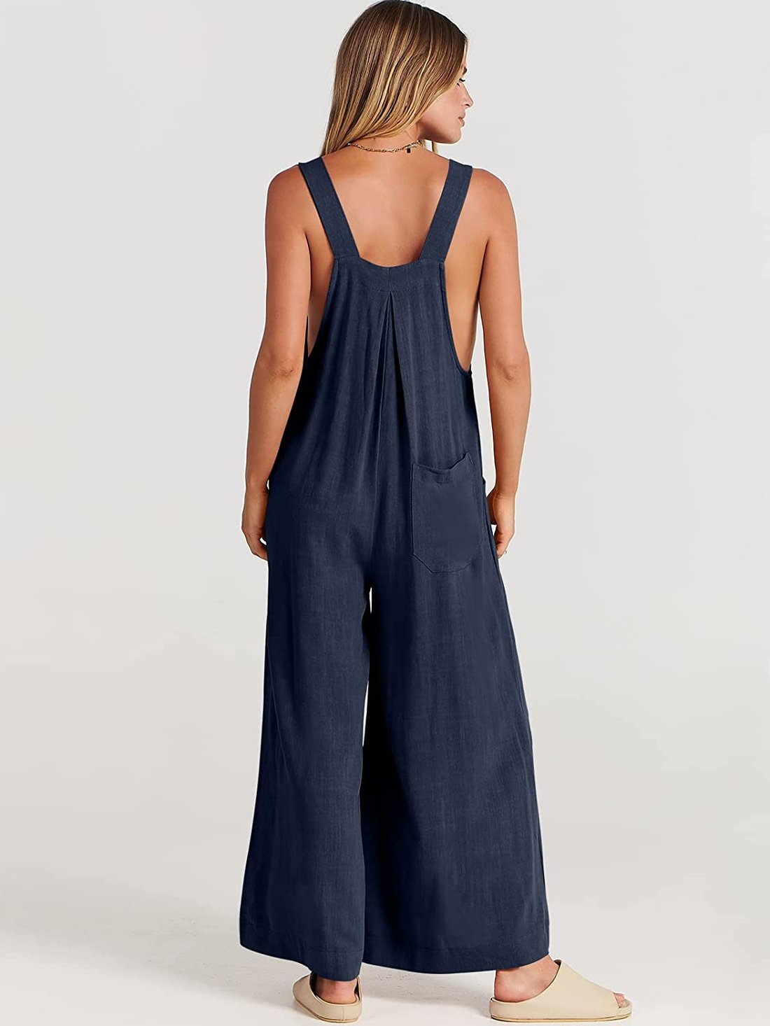 LAST DAY 70% OFF - Plus Size Wide Leg Overalls Jumpsuit