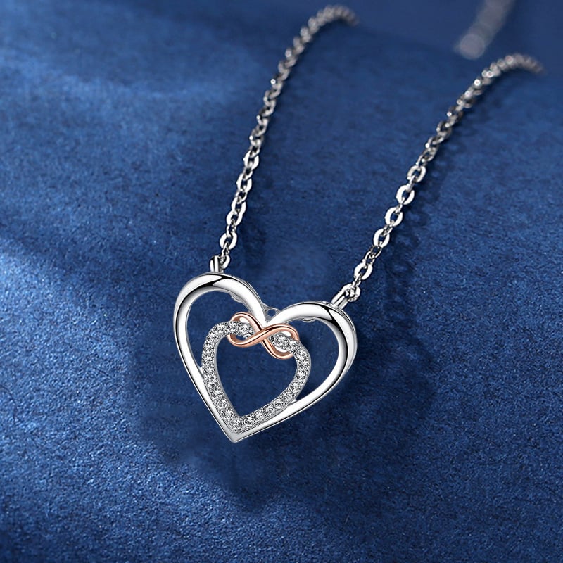 Last Day 75% OFF - Two Hearts Infinity Necklace