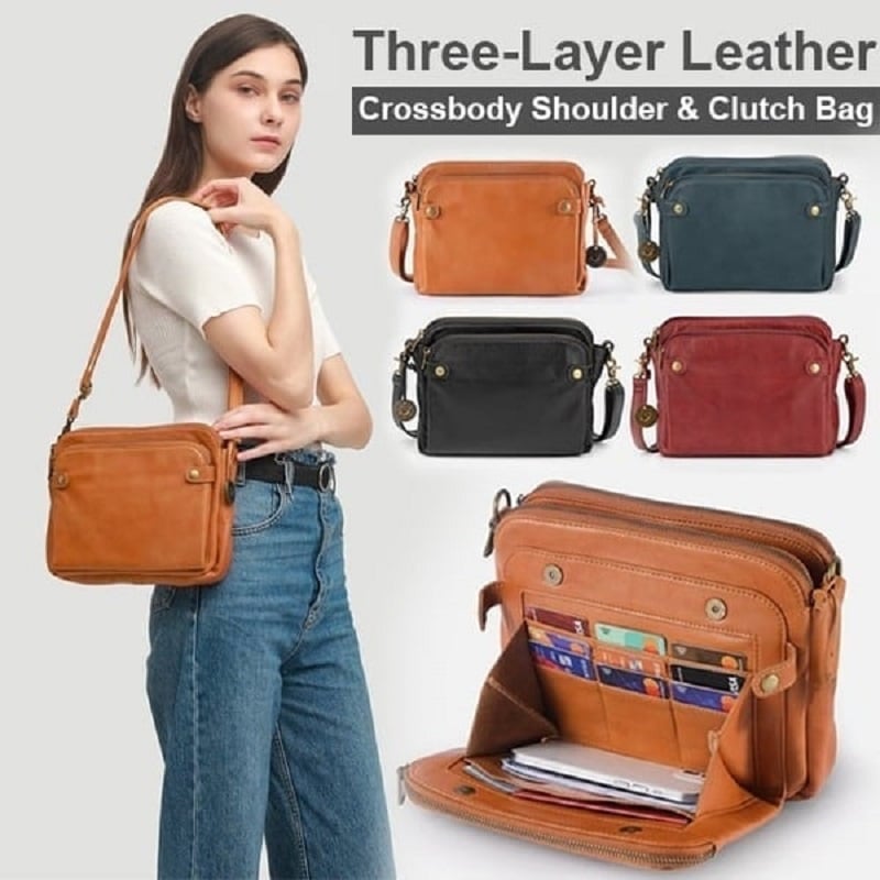 Last Day Promotion 49% OFF - 2023 New Crossbody PU leather Shoulder Bags and Clutches