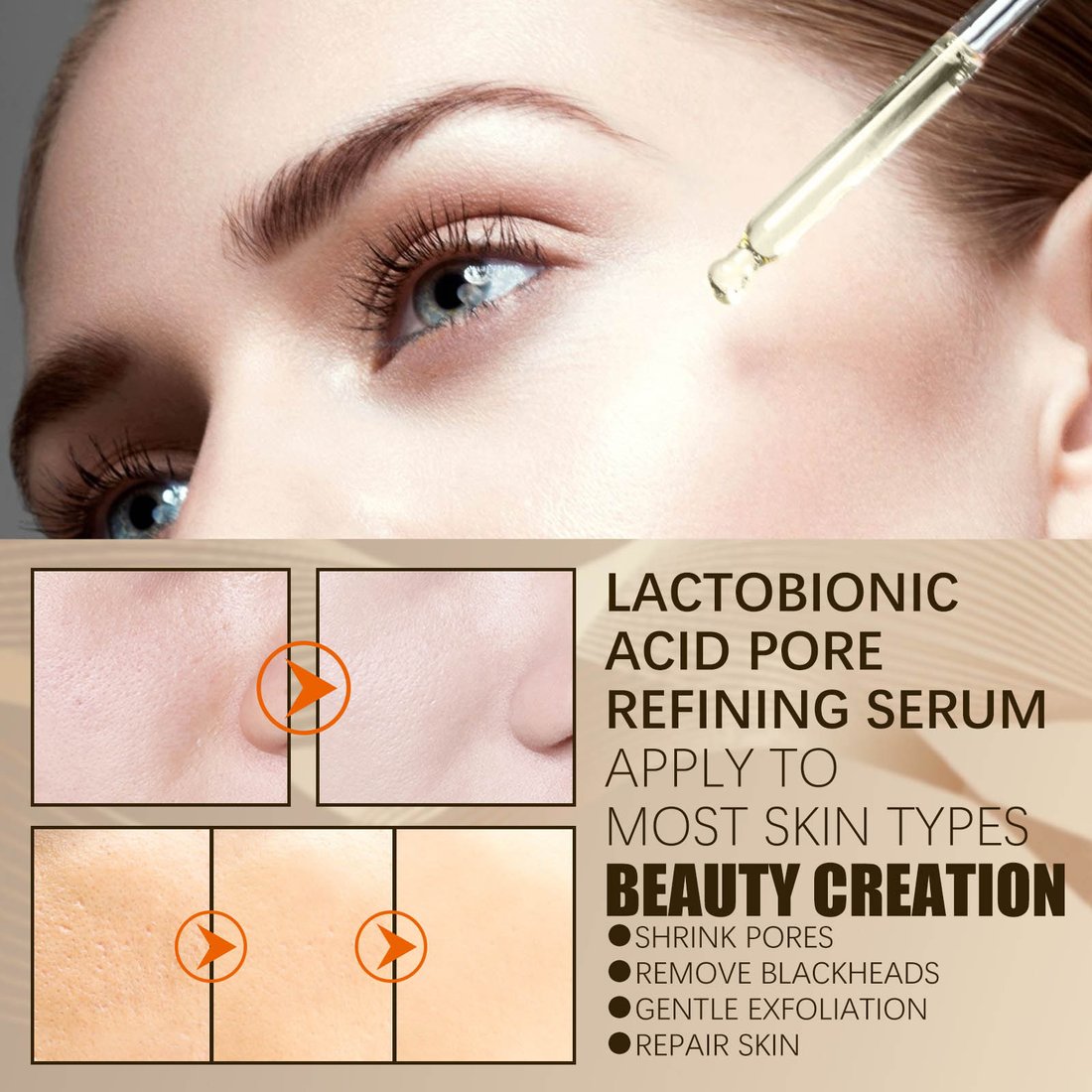 Last Day Promotion 70% OFF - Lactobionic acid pore contraction Face Serum