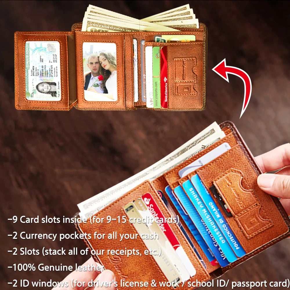 Last Day Promotion 75% OFF - RFID Genuine Leather Wallet for Men