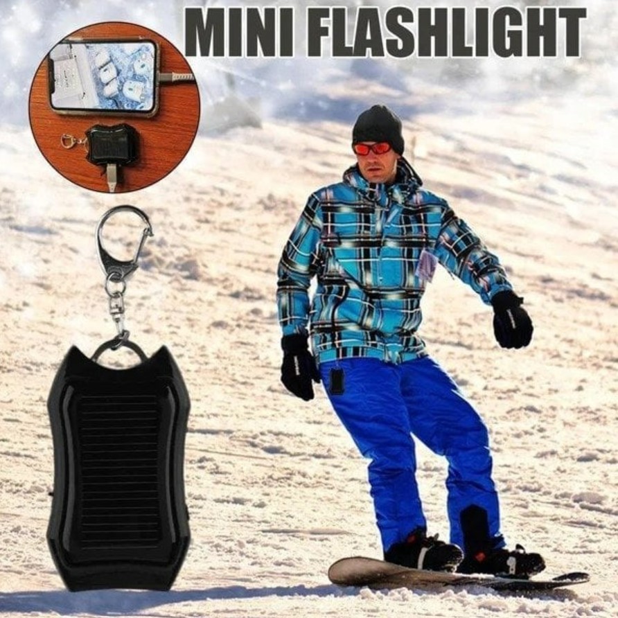 Solar Power Bank Keychain