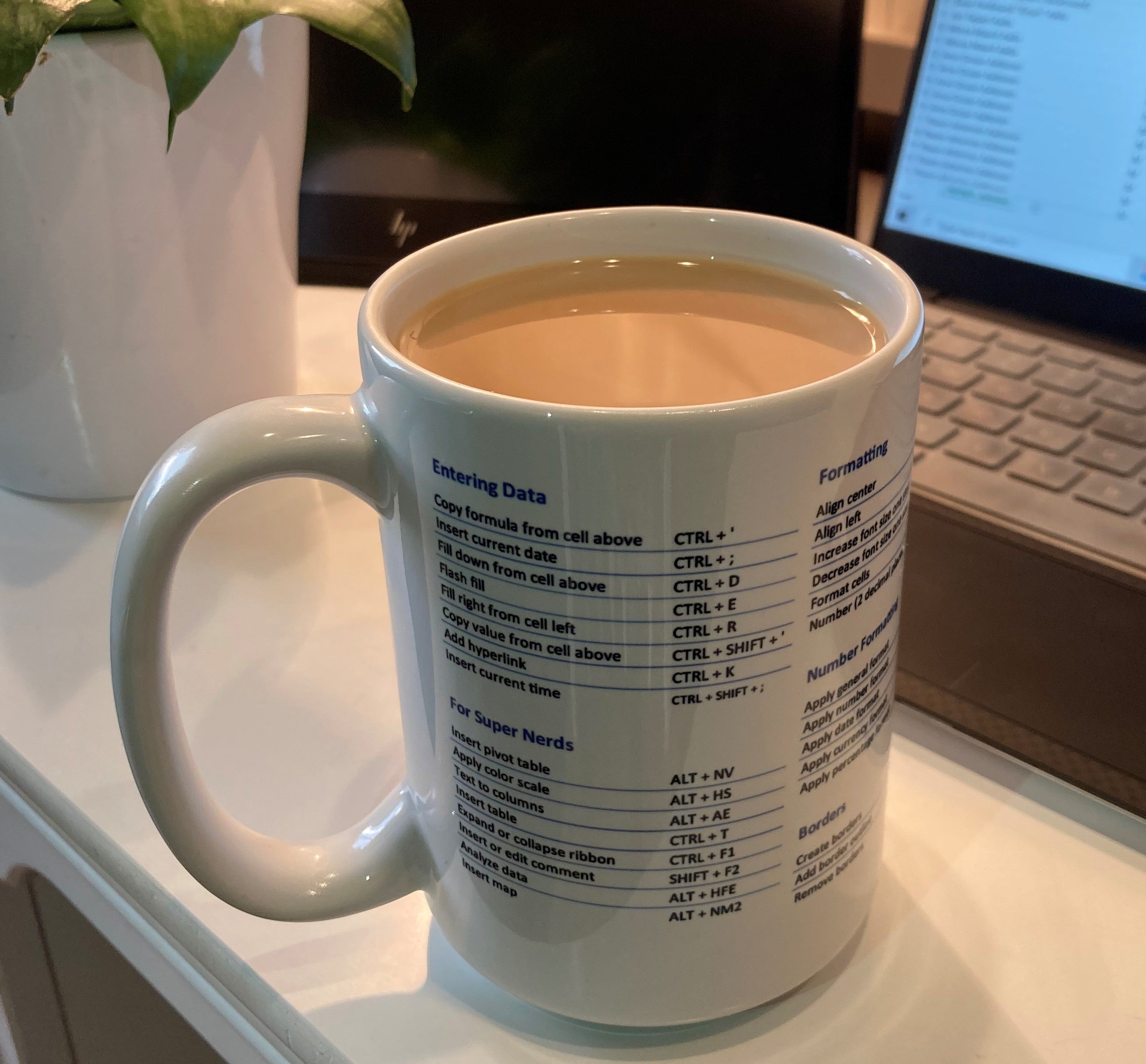 The Excel Super Shortcuts Mug (for PC)