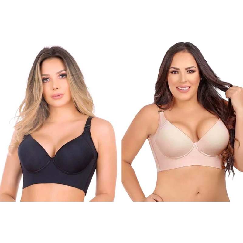 Woobilly Deep Cup Bra Hide Back Fat With Shapewear Incorporated (Buy 1 Get 1 Free)