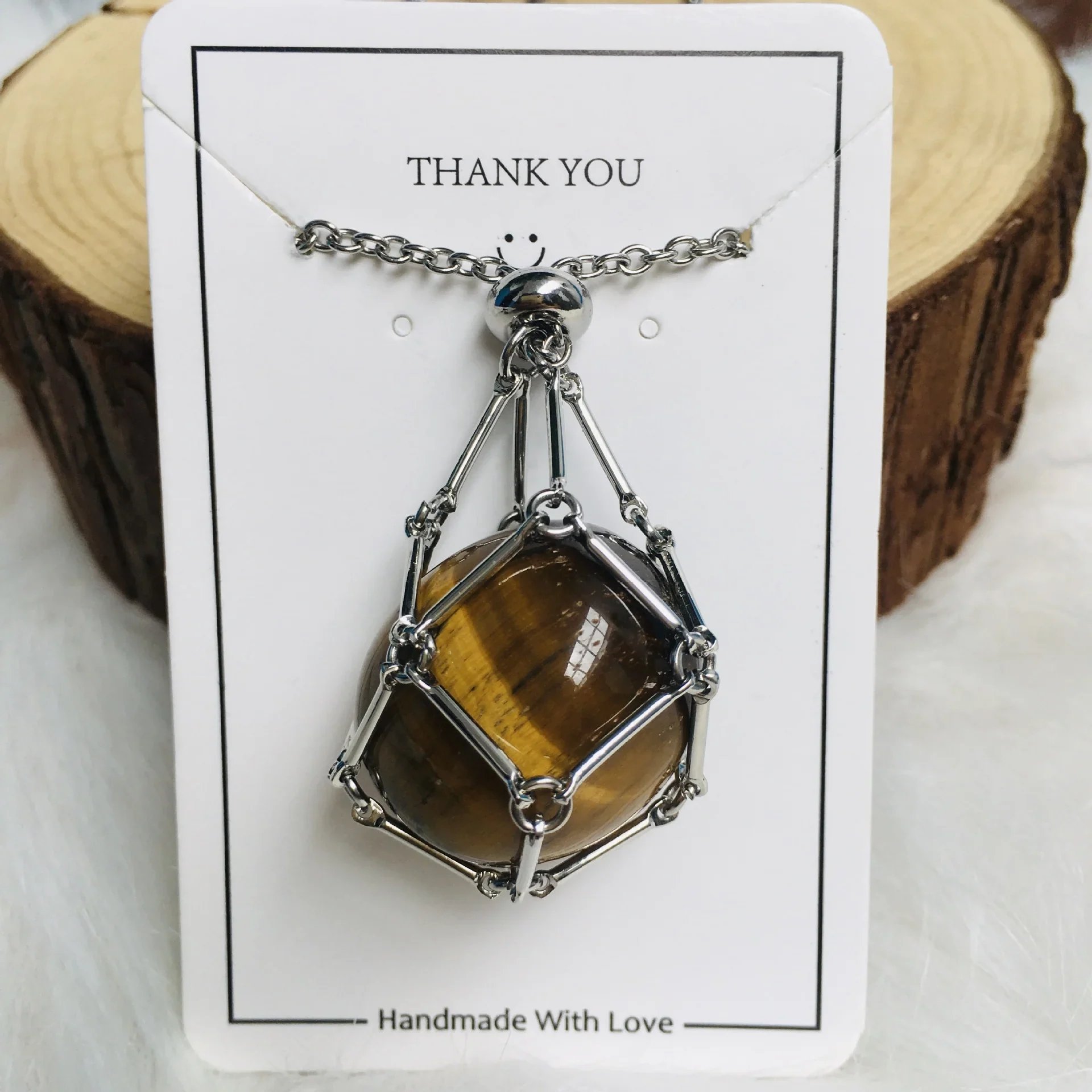 2023 Crystal Stone Holder Necklace - Free (Crystal) Gift Included