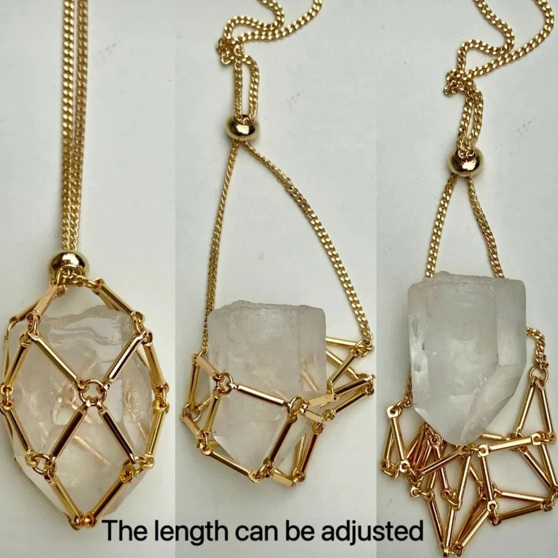 2023 Crystal Stone Holder Necklace – Free (Crystal) Gift Included