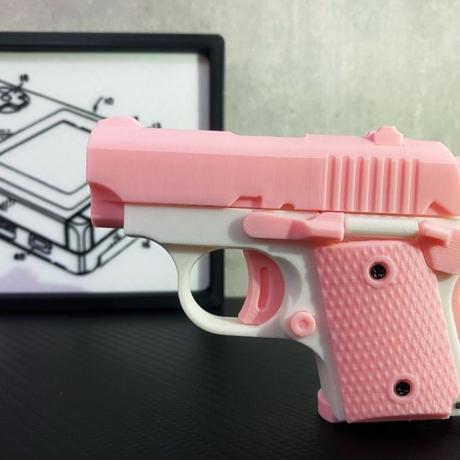 3D Printed Baby Mini M1911 Gravity Cub Jumping Small Knife Fidgets