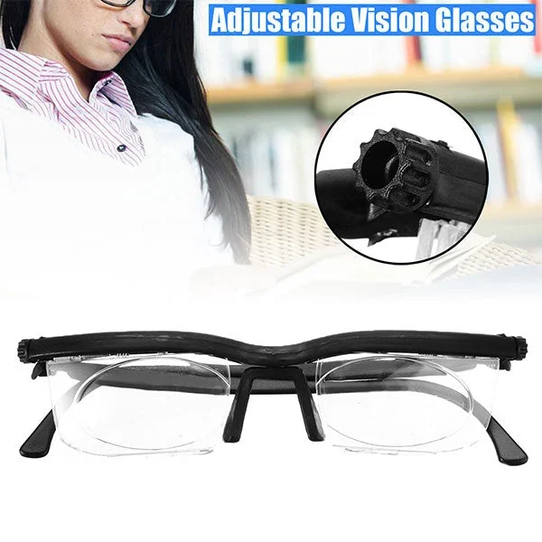 ADJUSTABLE FOCUS GLASSES NEAR AND FAR SIGHT