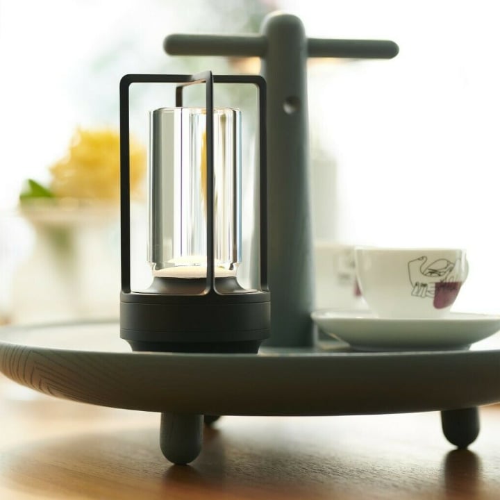 Ambient Lantern Cordless Crystal Table Lamp