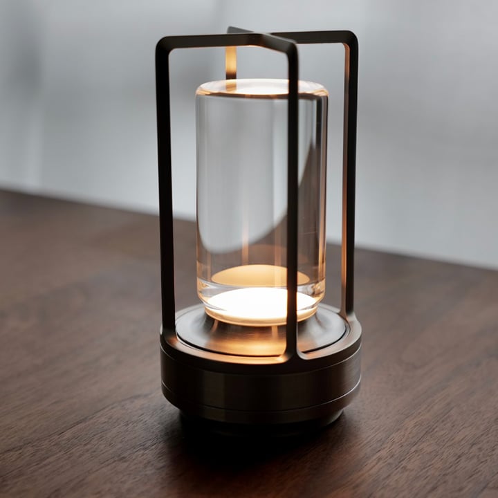 Ambient Lantern Cordless Crystal Table Lamp