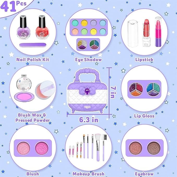 CHILDREN'S MAKEUP KIT FOR PRETEND PLAY