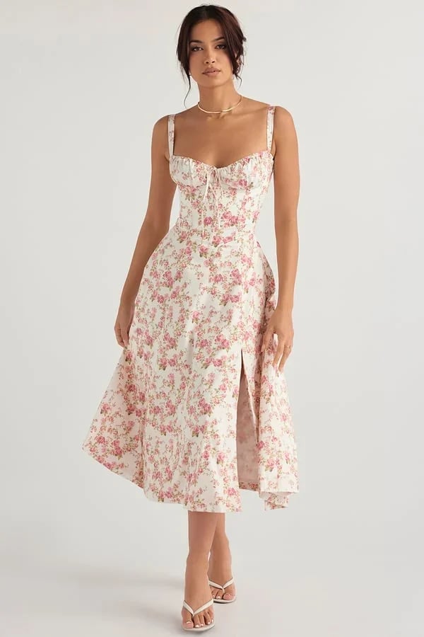 Comfortable Beauty - No underwire - Print Bustier Sundress