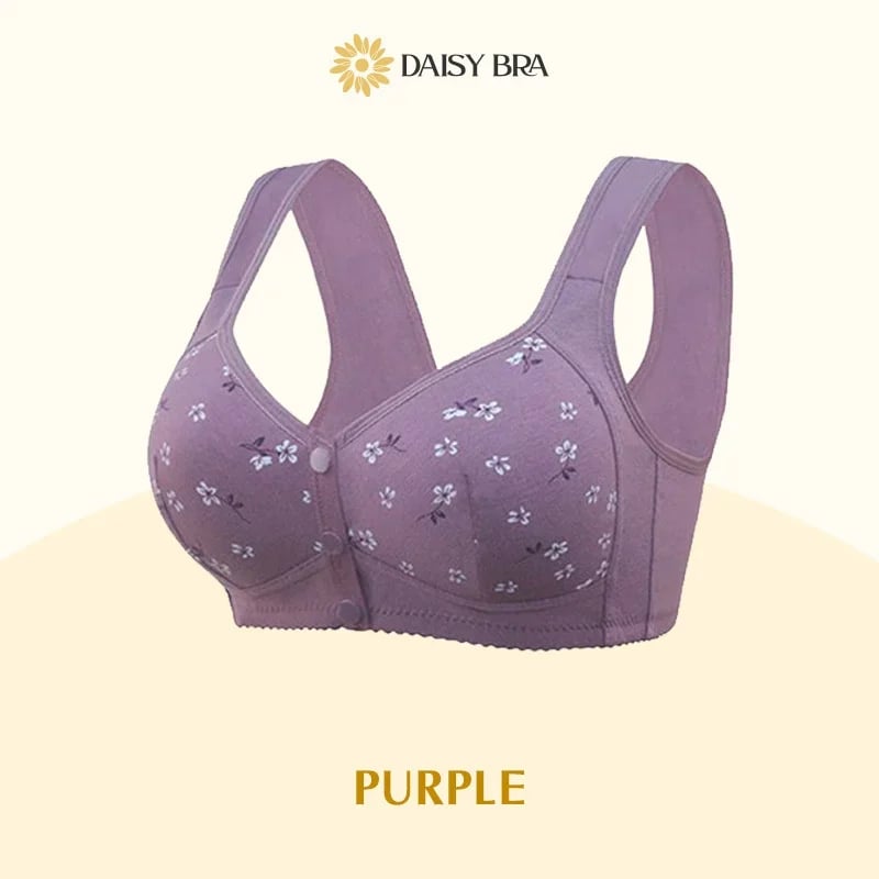 Crosmicopic Daisy Bra - Last Day Promotion 80% - Comfortable & Convenient Front Button Bra