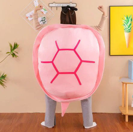 FLUFFY WEARABLE TURTLE PUSH