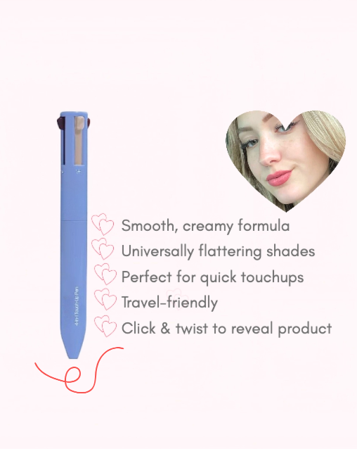 GlamPen - 4-In-1 Touch Up Makeup Pen (EYE LINER, BROW LINER, LIP LINER, & HIGHLIGHTER)