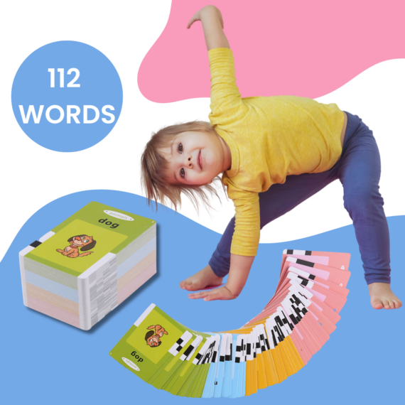 Kiddo lingo Kids Early Learning Flashcards - Audible Reading Device + 112 Cards
