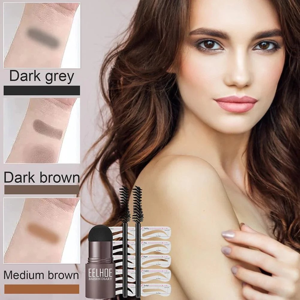 LAST DAY 49% OFF - Brow Stamp Set + 10 Templates & 2 Brow Brushes