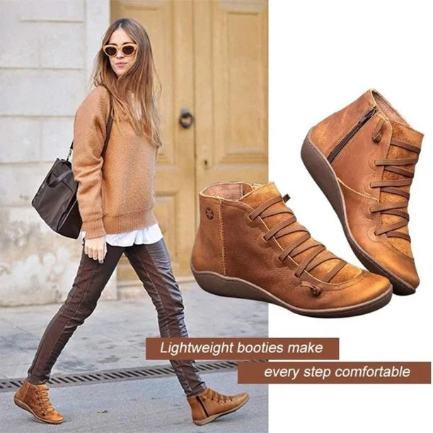 Last Day Promotion 50% OFF - Comfortable Leather Arch Support Boots