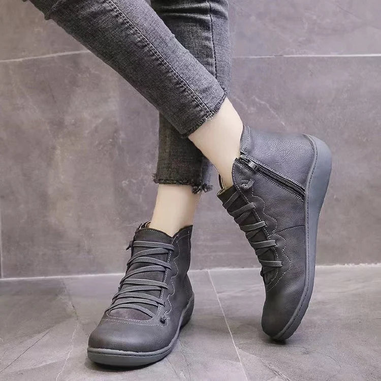 Last Day Promotion 50% OFF - Comfortable Leather Arch Support Boots