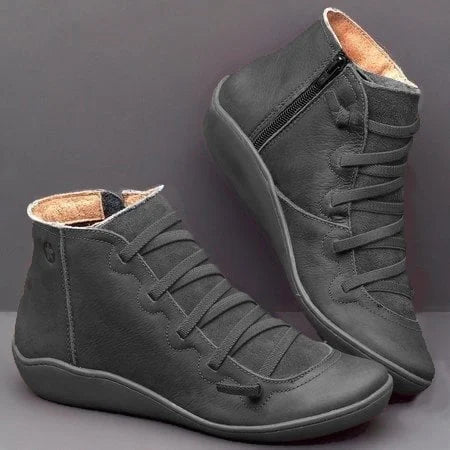 Last Day Promotion 50% OFF - Comfortable Leather Arch Support Boots