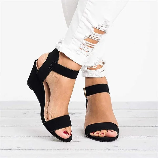 Last Day Promotion 60% OFF) Women's Comfortable Orthopedic Wedge Open Toe Sandals