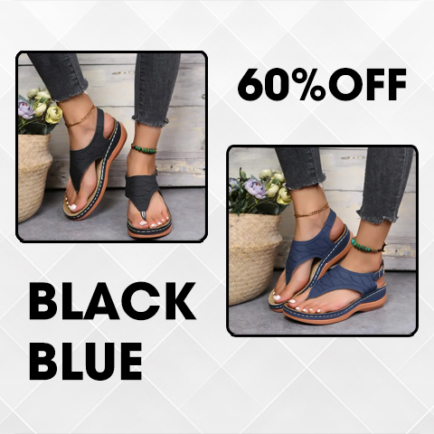 Last Day Promotion 70% OFF - Leather Orthopedic Arch Support Sandals Diabetic Walking Sandals