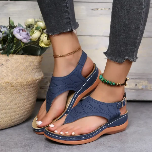 Last Day Promotion 70% OFF - Leather Orthopedic Arch Support Sandals Diabetic Walking Sandals