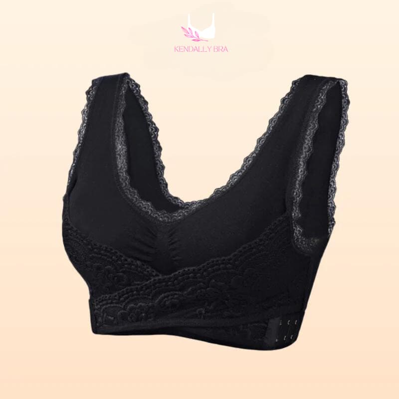 Kendally - Comfy Corset Bra Front Cross Side Buckle Lace Bras