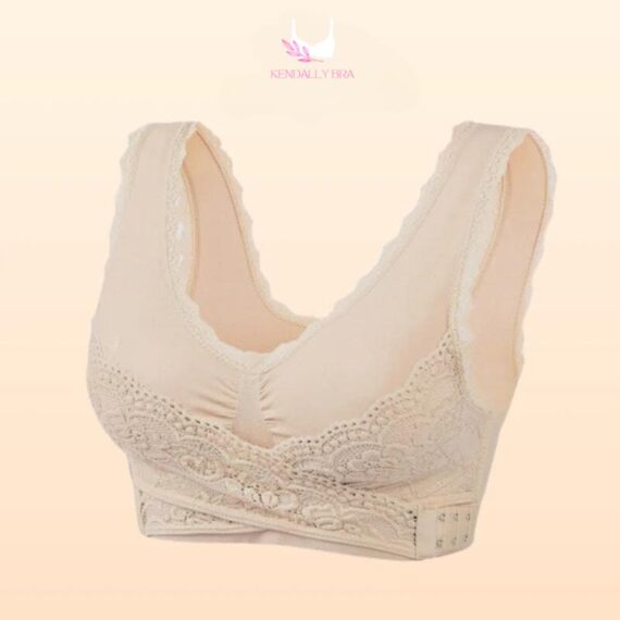 Kendally - Comfy Corset Bra Front Cross Side Buckle Lace Bras