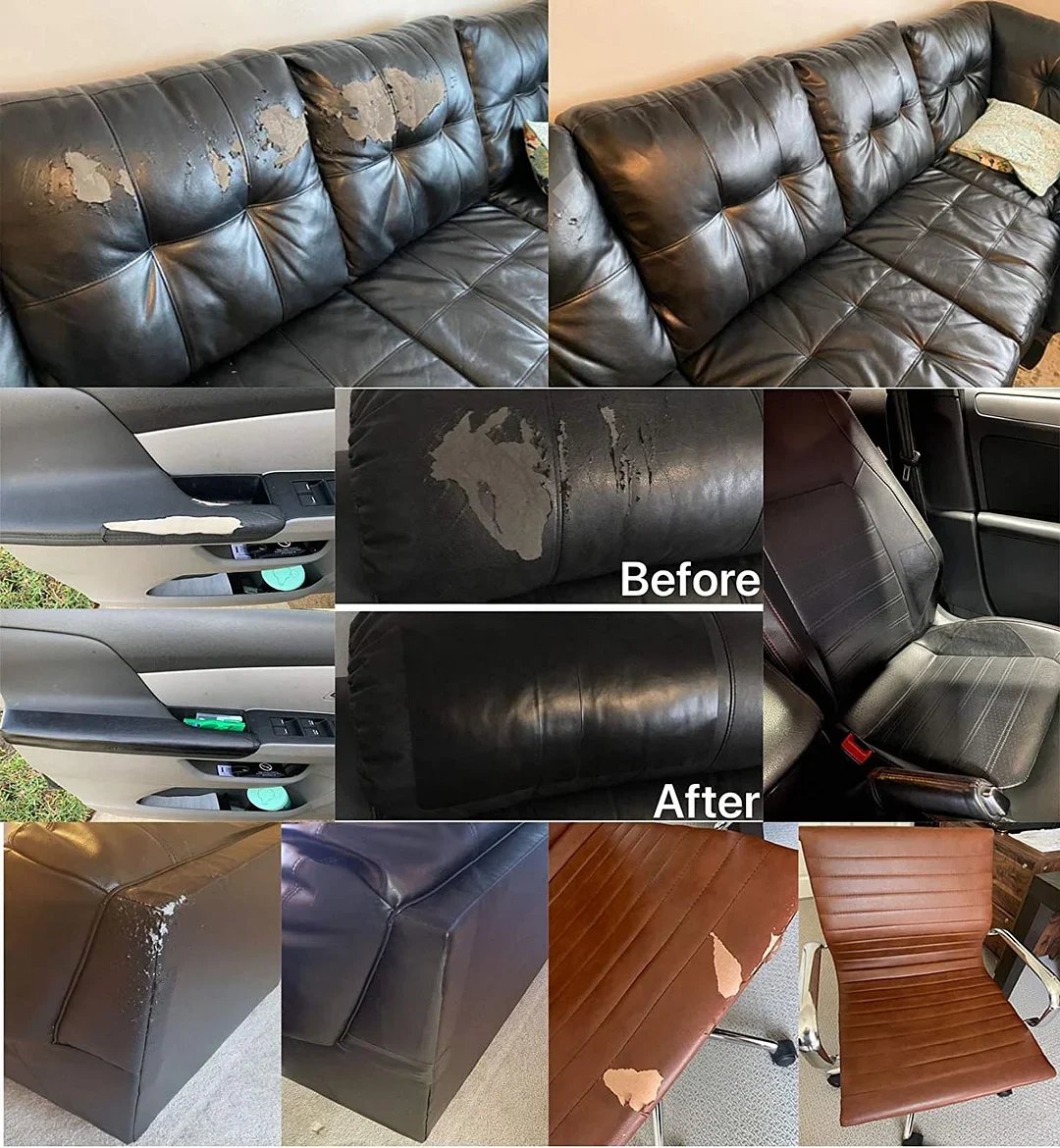 Last Day Special Sale - 2023 Upgraded Self-Adhesive Leather Refinisher Sofa Repair-Cut any 