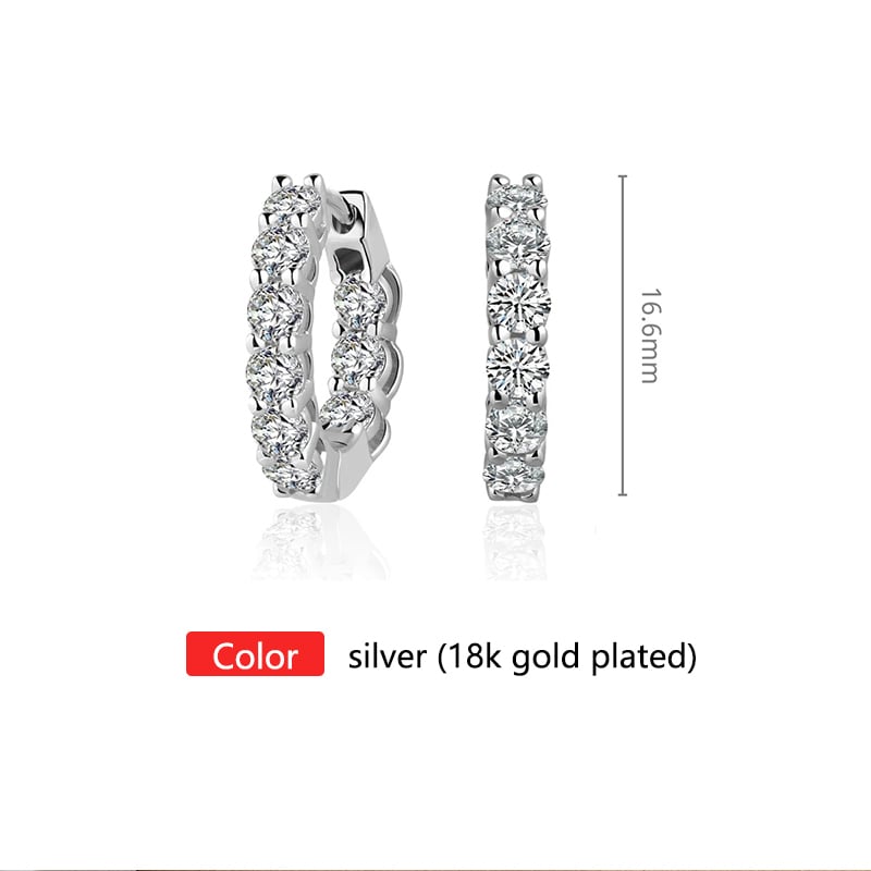 New Product Promotion 50% Off - 925 Silver Moissanite Earrings