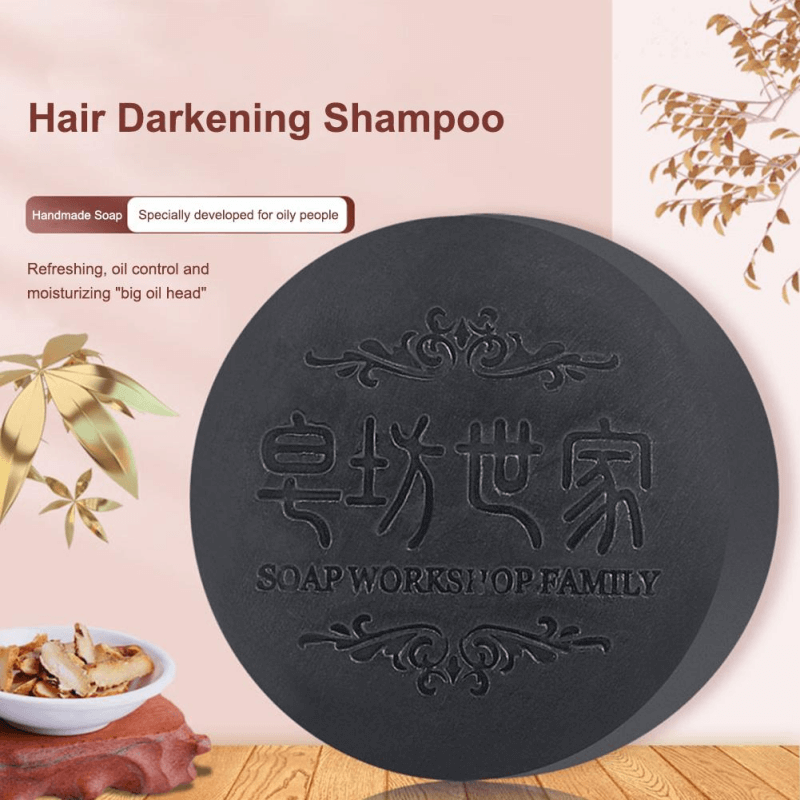 Polygonum Multiflorum Plant Extract Nourishing Hair Roots Cleaning Oil Control Handmade Soap