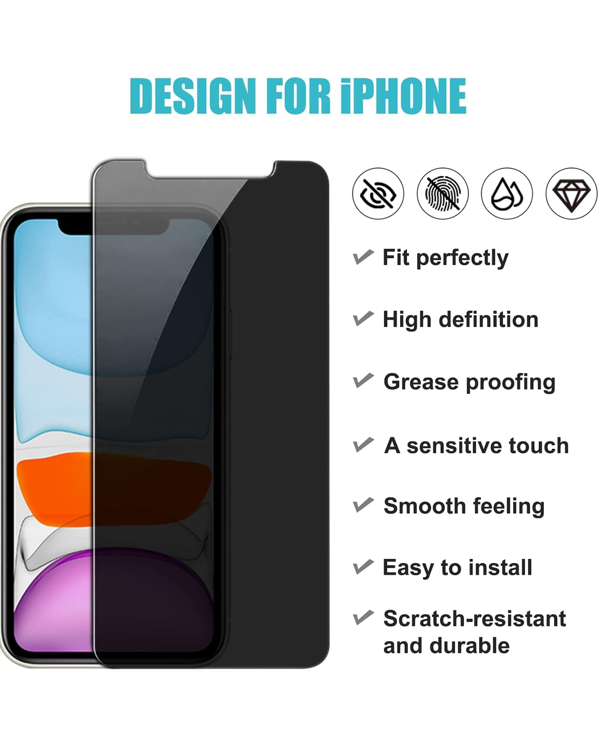 Premium Privacy Screen Protector iPhone