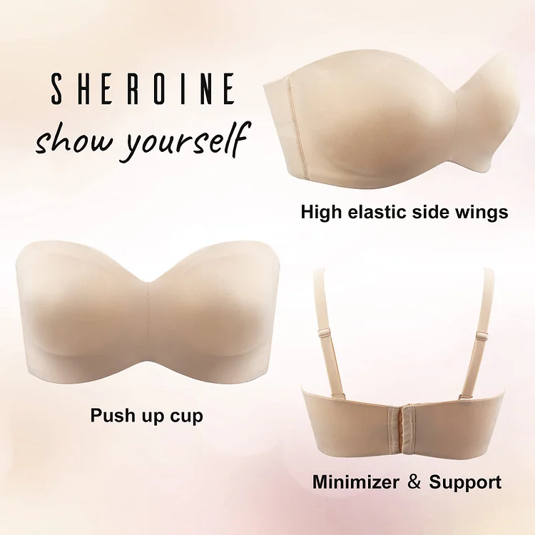 Promotion-Detachable-Strap Bandeau Bra