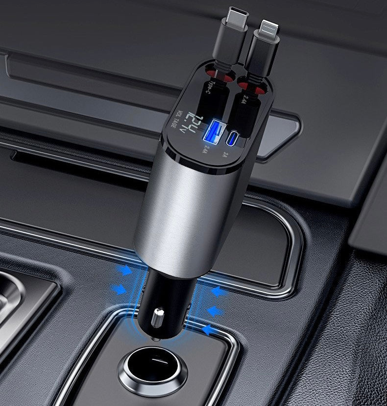 Racetractable 4-in-1 Car Charger