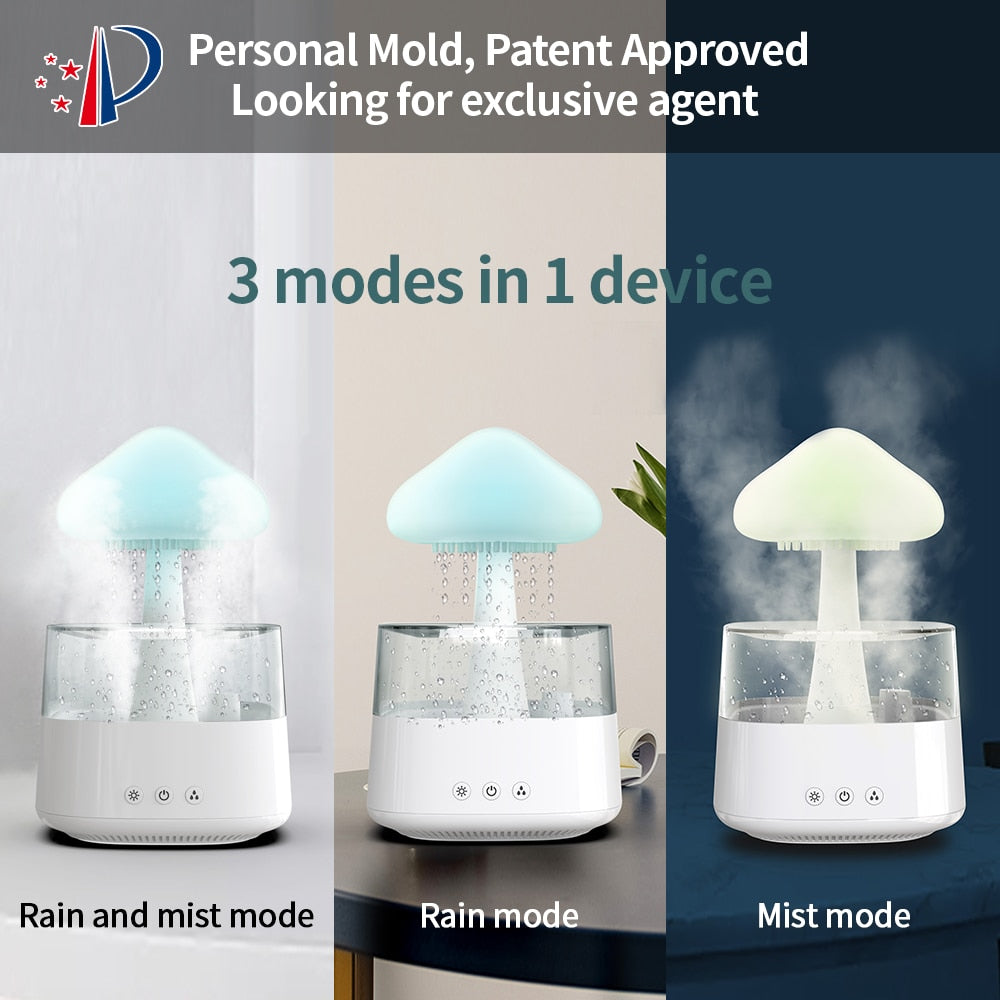 Snuggling Cloud - Gloomy Rain Cloud Humidifier