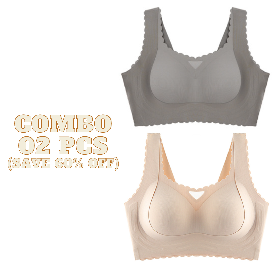 Sweet Smooth - Scalloped Design Natural Uplift Bra