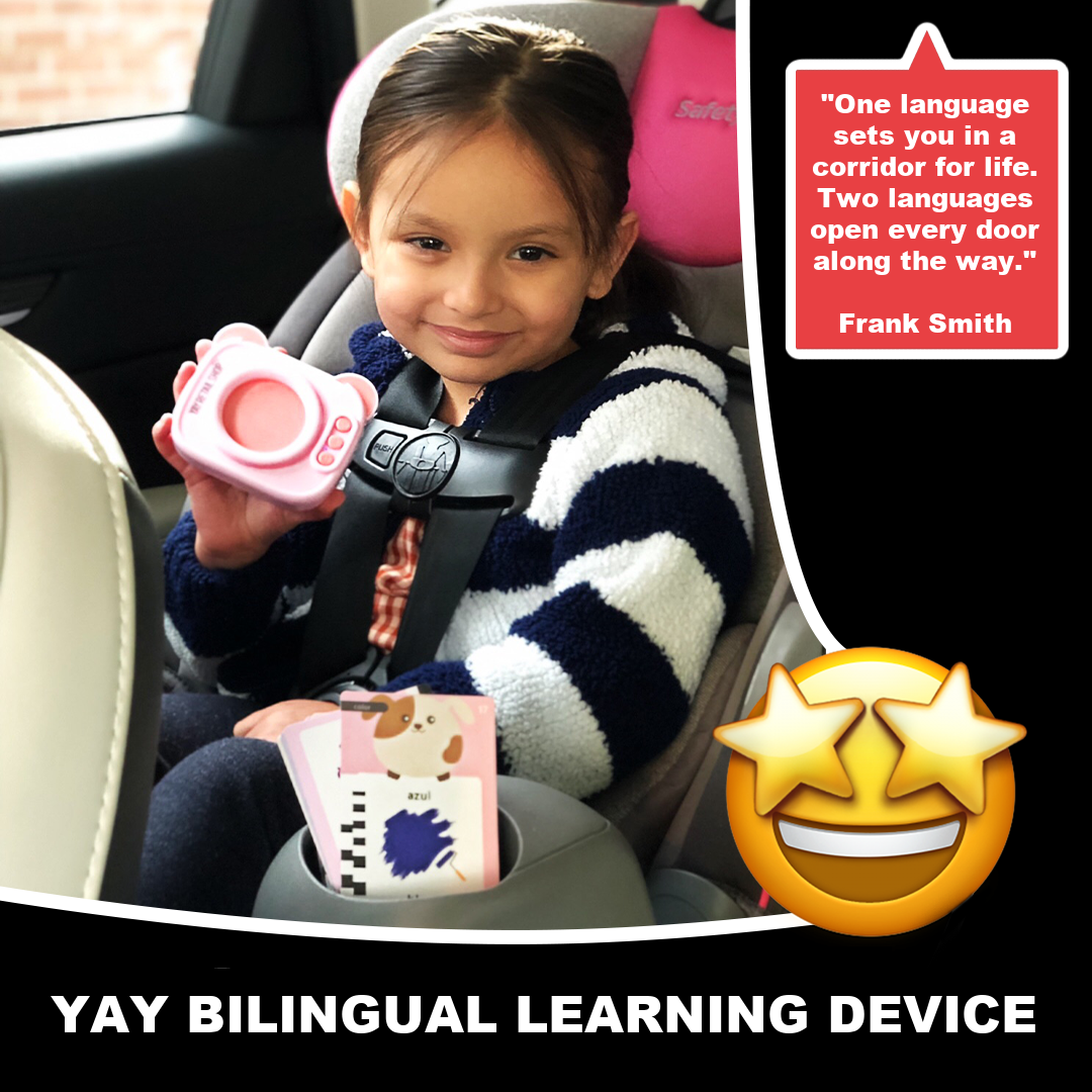 Yay Bilingual Learning Cards Machine - English & Spanish - With 560 Cards