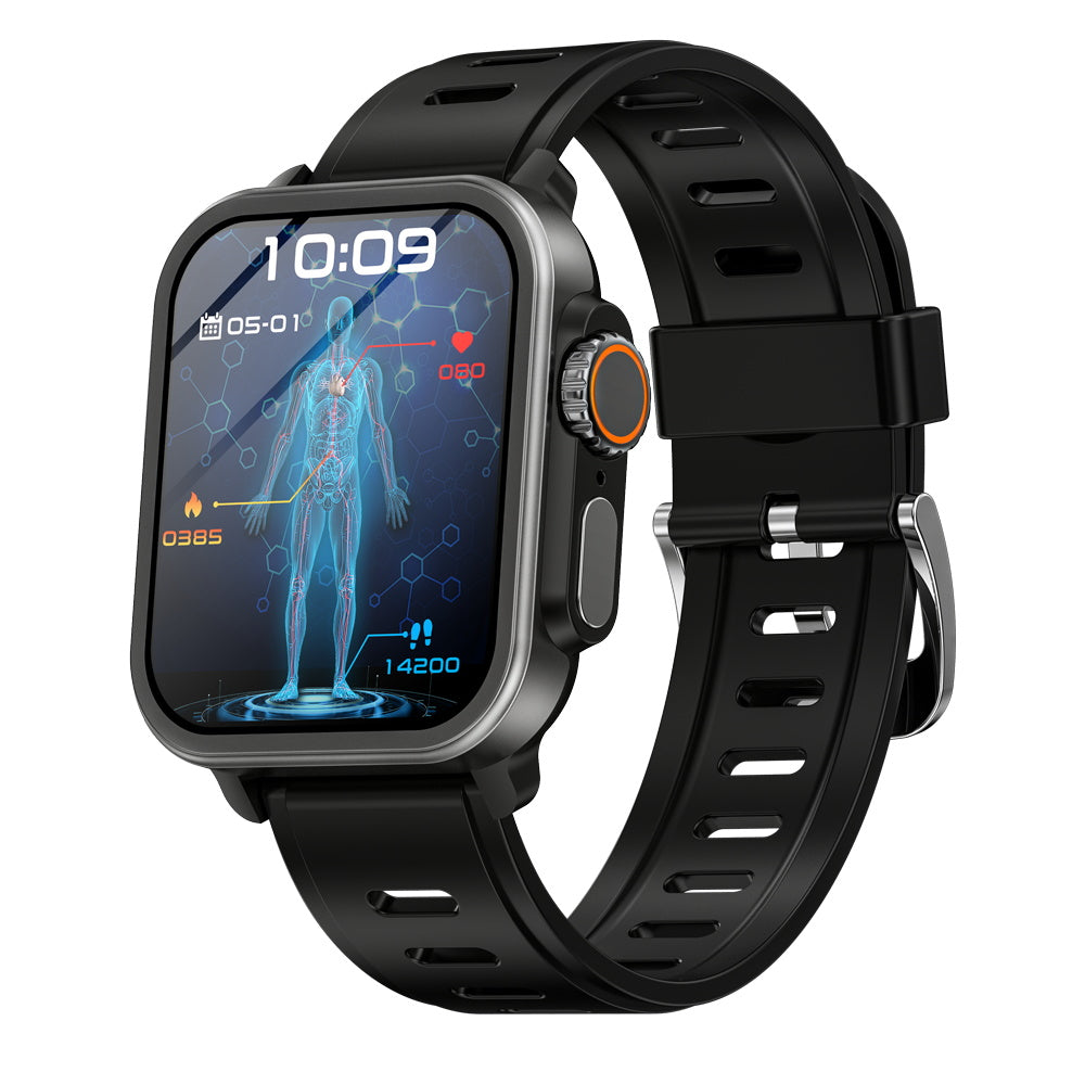 BEARSCOME VEE Bluetooth Call ECG/EKG Blood Oxygen Heart rate Monitoring Music SmartWatch