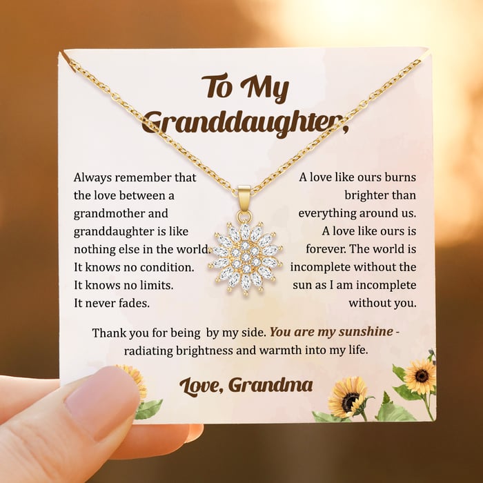 Buy Now 49%OFF - To My Granddaughter Sunflower Fidget Necklace