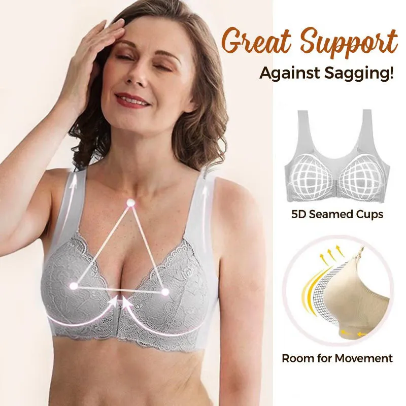 ELIZABETH FRONT CLOSURE '5D' SHAPING WIRELESS BEAUTY BACK BRA(BUY 1 GET 2 FREE)(3 PACK)